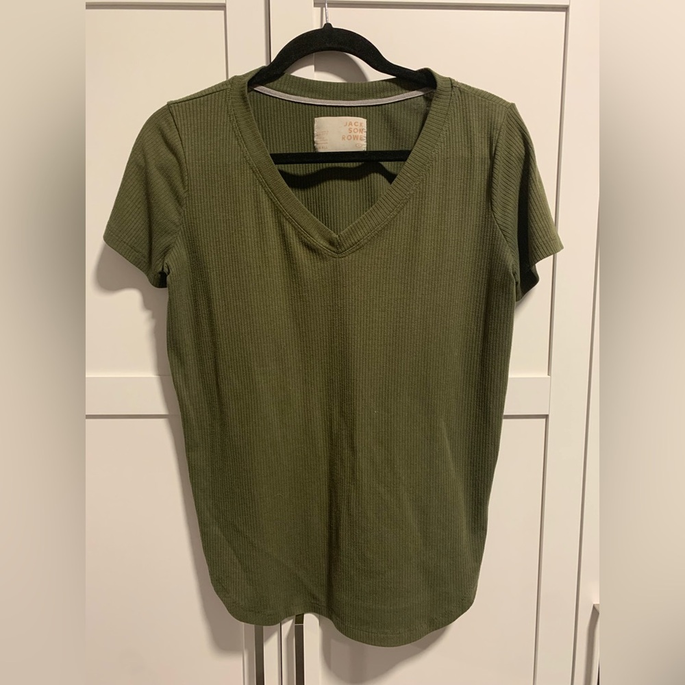 Jackson Rowe olive green T-shirt